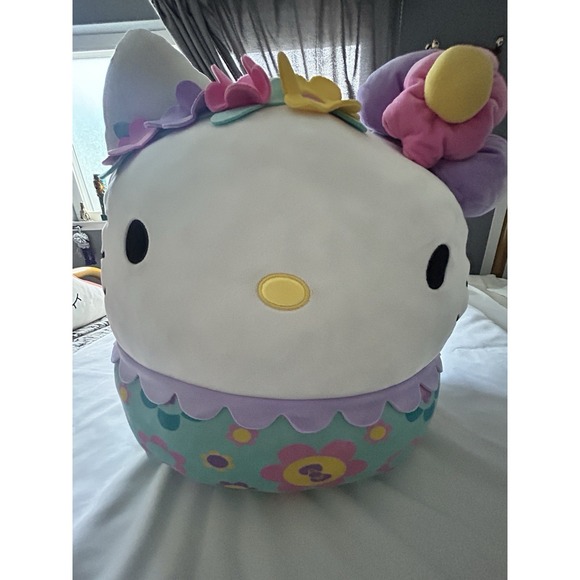 Squishmallows Other - Squishmallow Large Hello Kitty JUMBO 24" Sanrio Flowers Plush Pillow Brand PreOw